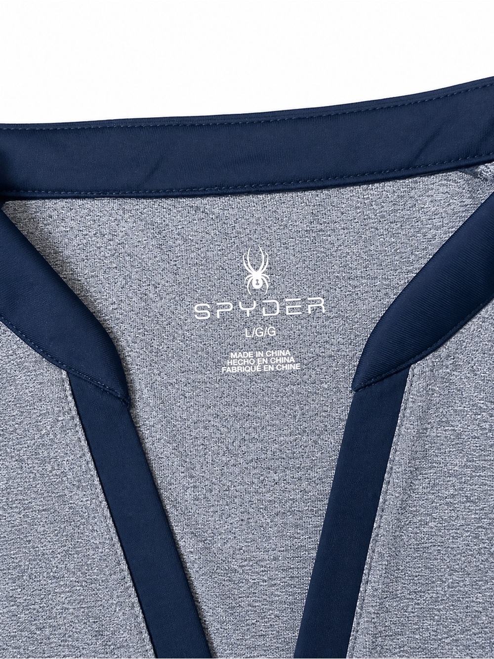 Spyder Women’s Grey & Navy Light Golf Shirt - Picture 3 of 4
